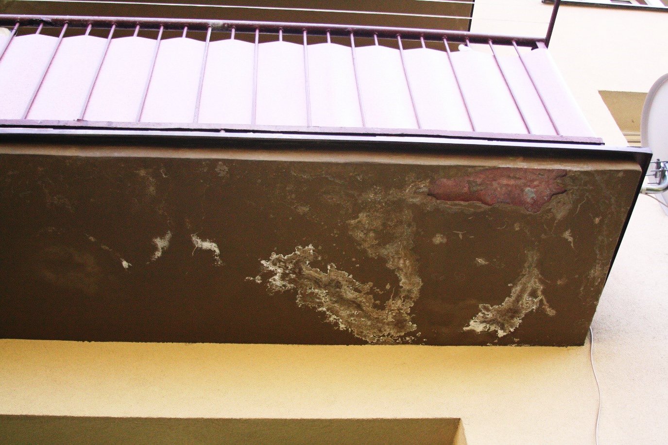 przecieki na balkonie