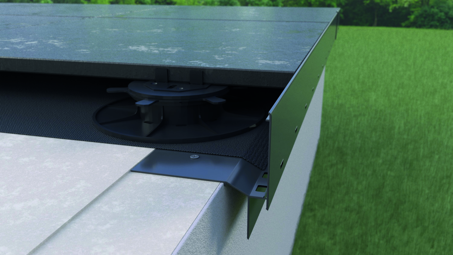 Wizualizacja W35, przekrój okapu 