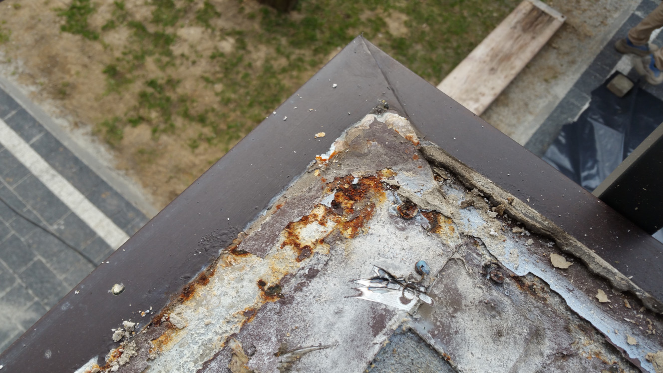 Zdjęcie skorodowanego profilu