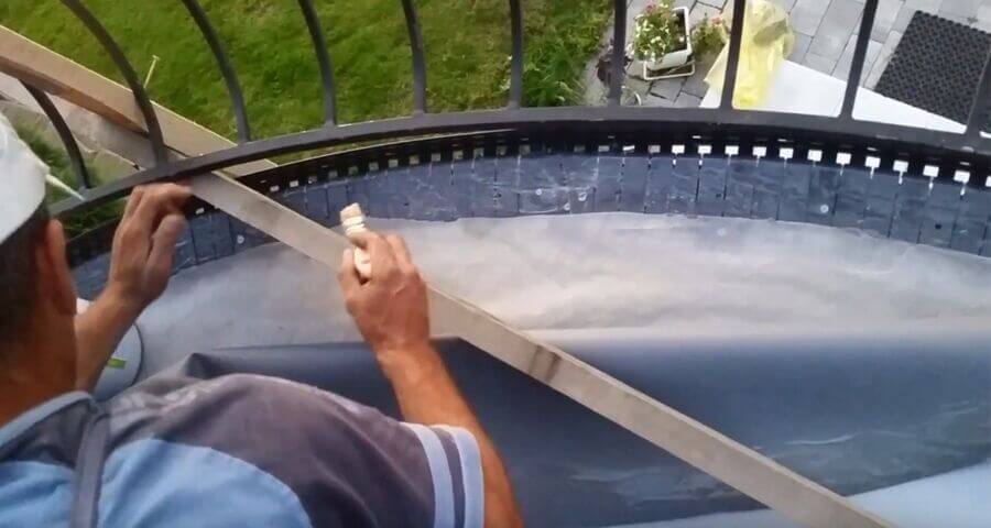 Łączenie profili łukowych z membraną PVC