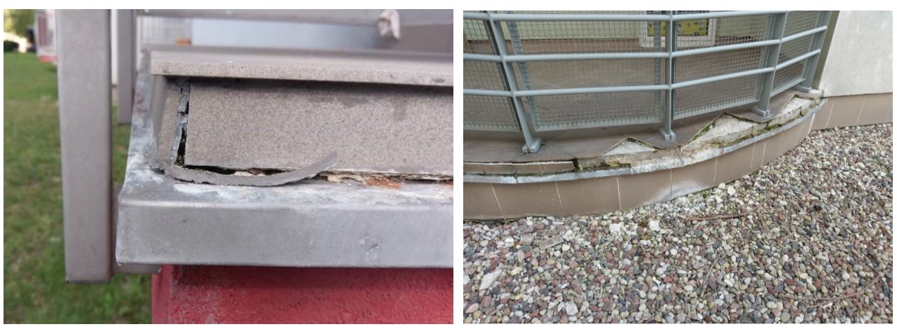 papa i warstwa dociskowa na balkonie