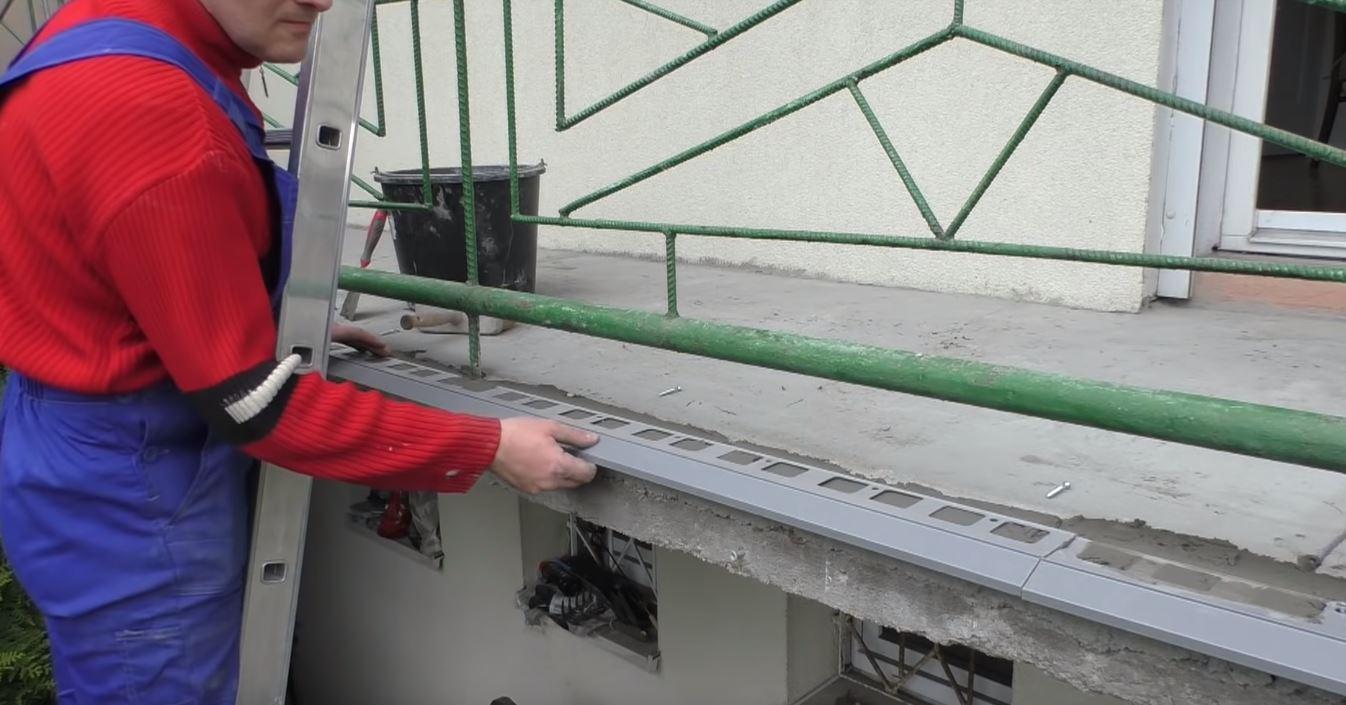Montaż profilu okapowego k100 Mario Budowlaniec