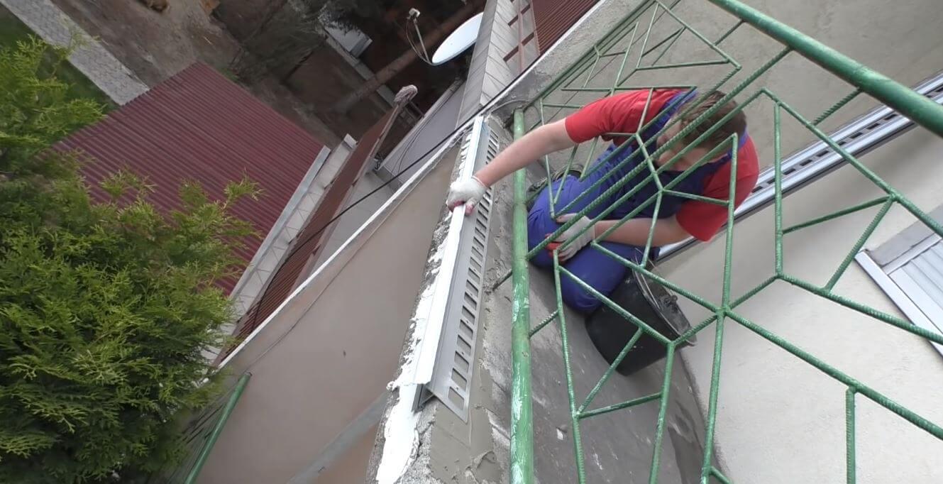 Mario Budowlaniec montaż profilu okapowego K40